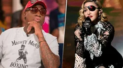 Rodman y Madonna. Foto: Getty.