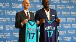 Michael Jordan-Adam Silver-NBA