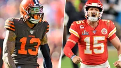 Beckham JR. y Mahomes. Foto: Getty.