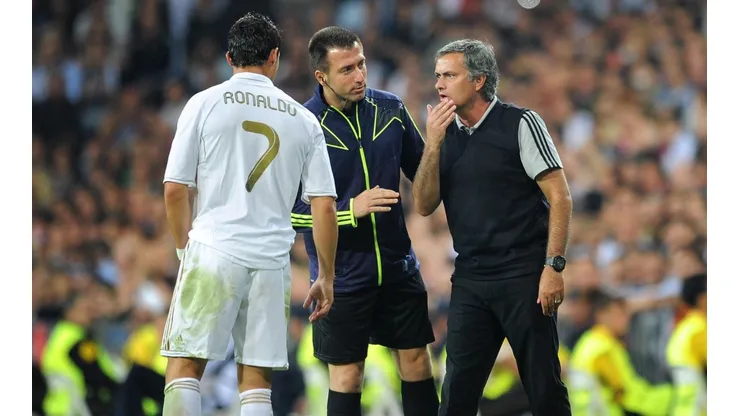 Foto de José Mourinho y Cristiano Ronaldo.