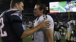 Drew Brees y Tom Brady mostrándose respeto en la NFL.