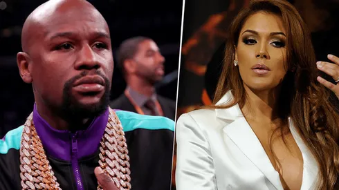 Floyd Mayweather y Shantel Jackson. Foto: Getty.
