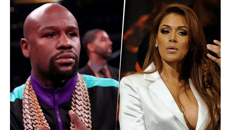 Floyd Mayweather y Shantel Jackson. Foto: Getty.