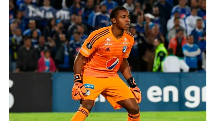 Wuilker Faríñez, portero venezolano de Millonarios FC.