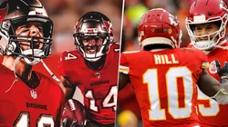 Tom Brady y Patrick Mahomes. Foto: Getty.