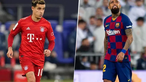 Coutinho y Vidal, dos de los jugadores con los que el Barcelona buscaría generar ingresos (Fotos: Getty)