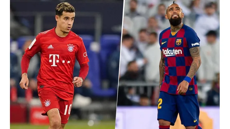 Coutinho y Vidal, dos de los jugadores con los que el Barcelona buscaría generar ingresos (Fotos: Getty)