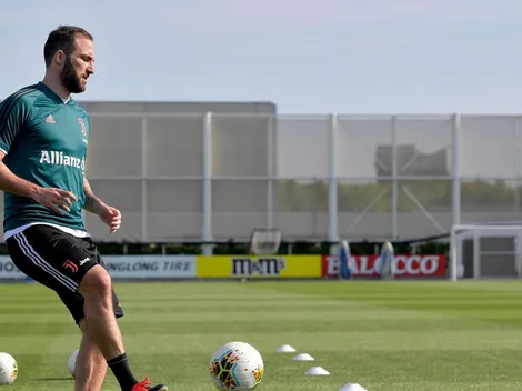 El parte médico de Higuaín tras abandonar el entrenamiento de Juventus