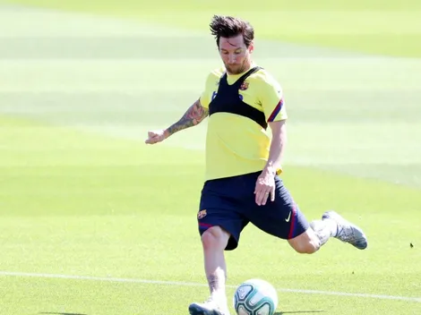 Desde Barcelona explicaron por qué Messi se entrenó diferenciado