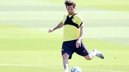 Desde Barcelona explicaron por qué Messi se entrenó diferenciado