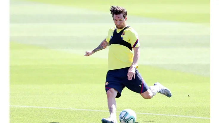 Desde Barcelona explicaron por qué Messi se entrenó diferenciado
