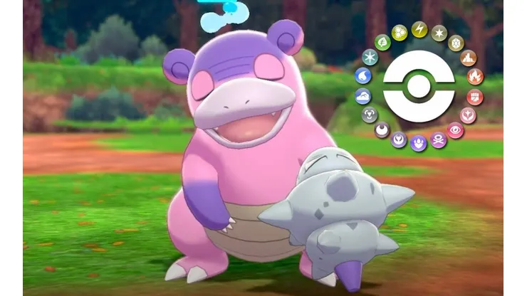Slowbro de Galar completa la rueda de los elementos de Pokémon