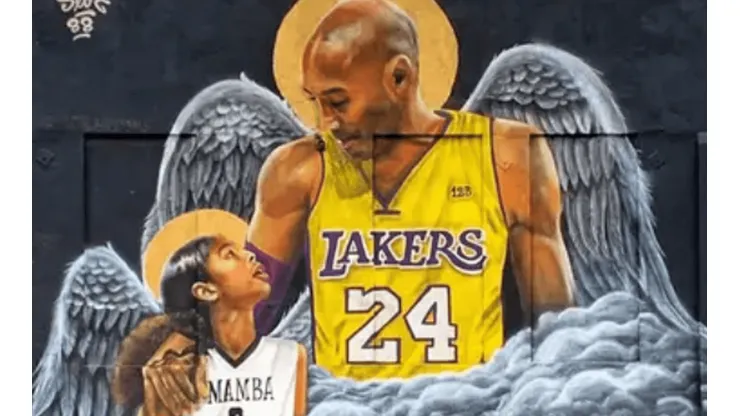 Mural de Kobe Bryant. Foto: @vanessabryant