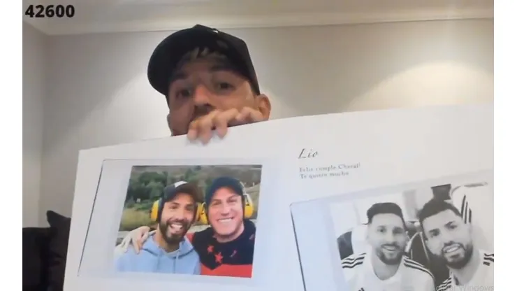 Agüero contó qué le escribió Messi por el cumpleaños: "Es mucho, eh"
