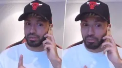 Agüero estaba en vivo y Riquelme le mandó un mensaje por el cumpleaños
