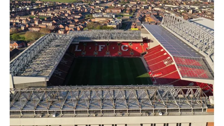 Anfield Stadium, casa del Liverpool de Inglaterra.
