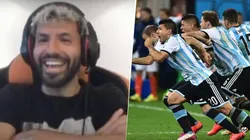 Agüero reaccionando a la semi con Holanda es lo más gracioso y triste del día