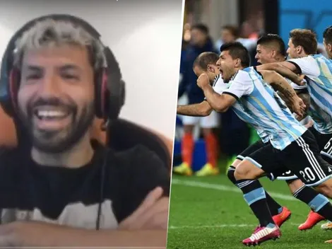 Agüero reaccionando a la semi con Holanda es lo más gracioso y triste del día