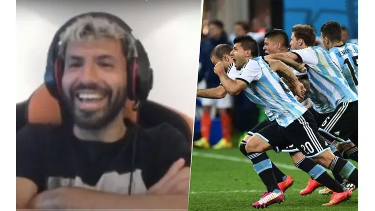 Agüero reaccionando a la semi con Holanda es lo más gracioso y triste del día