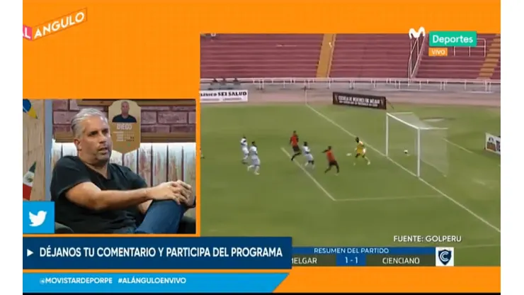 Diego Rebagliati trabaja en Movistar Deportes.