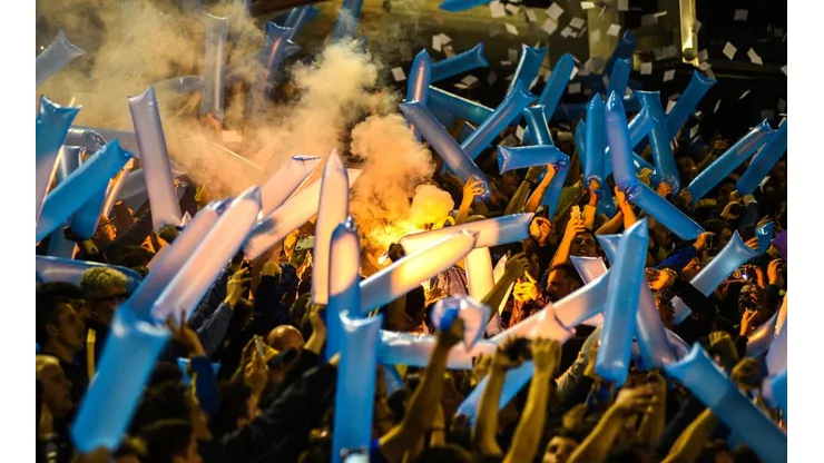 Foto de la hinchada de Boca en La Bombonera.