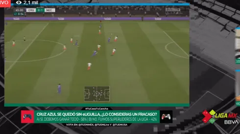 Cruz Azul y Necaxa igualaron 2-2.