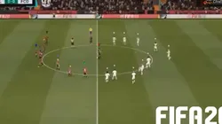 Estaba en un minuto de silencio, se desconectó y el bot la clavó de mitad de cancha en el FIFA 20