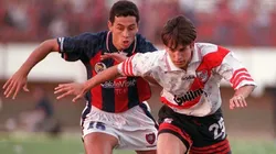 Ariel Montenegro enfrentando a River.