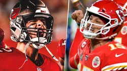 Tom Brady y Patrick Mahomes. Foto: Getty.