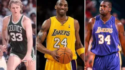 Bird, Bryant y O’Neal. Foto: Getty.