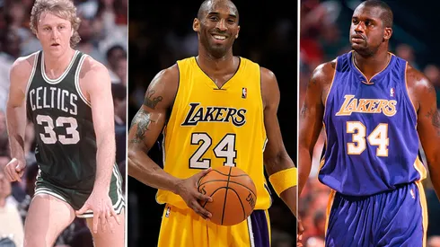 Bird, Bryant y O’Neal. Foto: Getty.