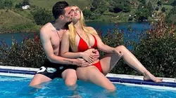 Franco Armani junto a Daniela Rendón.