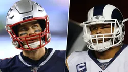 Tom Brady y Aaron Donald. Foto: Getty.