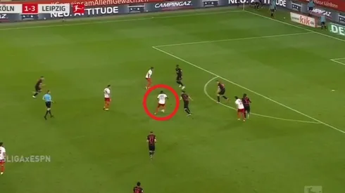 Enorme acción de Anthony Modeste.