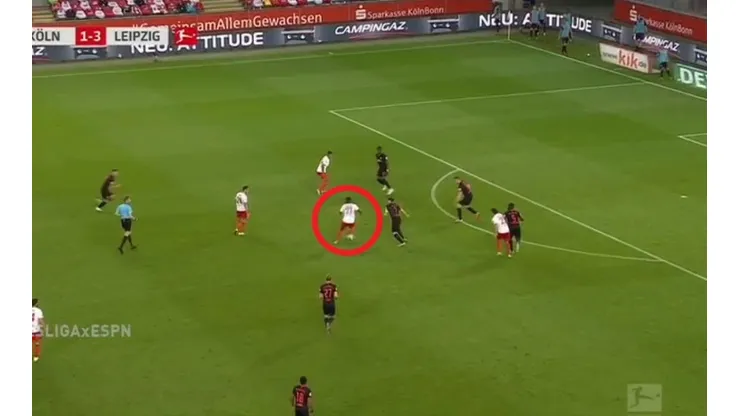 Enorme acción de Anthony Modeste.