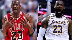 Michael Jordan y LeBron James. Foto: Getty.