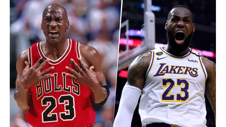 Michael Jordan y LeBron James. Foto: Getty.