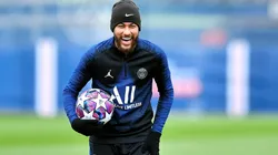 Neymar entrenando en Paris Saint-Germain.