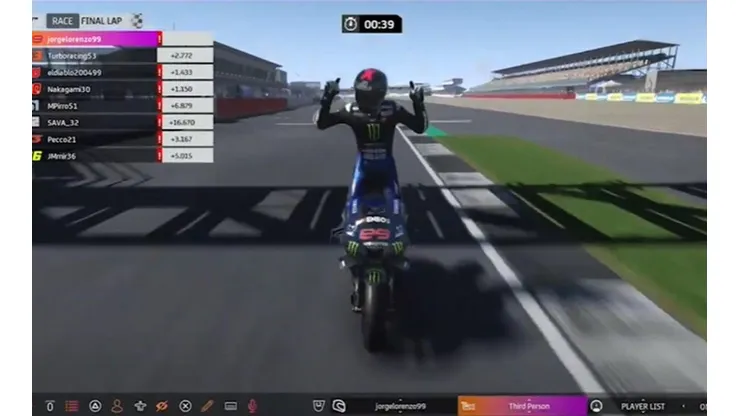 Jorge Lorenzo se pasea y gana el Virtual MotoGP de Silverstone