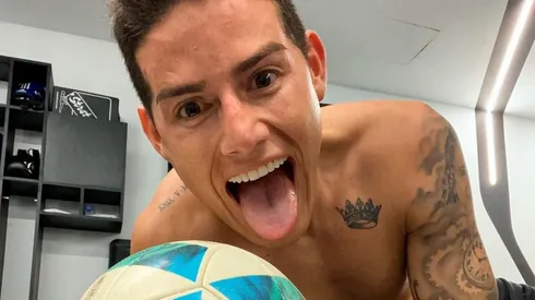 James Rodríguez, jugador del Real Madrid.