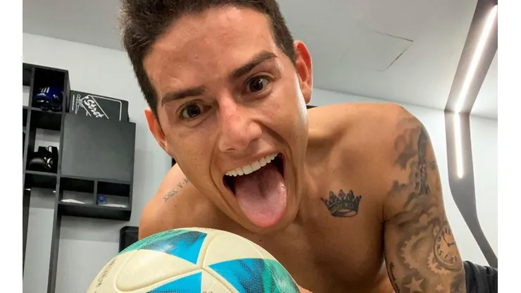 James Rodríguez, jugador del Real Madrid.