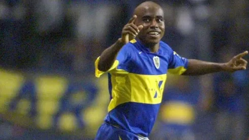 Baiano con la camiseta de Boca Juniors.