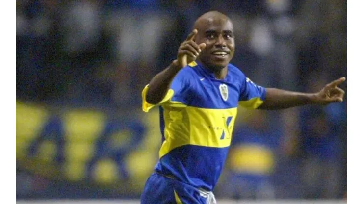 Baiano con la camiseta de Boca Juniors.