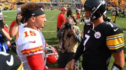 Patrick Mahomes y Ben Roethlisberger. Foto: Getty.