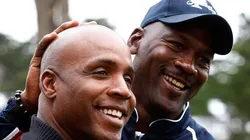 Barry Bonds y Michael Jordan. Foto: Getty.