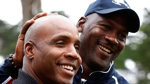 Barry Bonds y Michael Jordan. Foto: Getty.