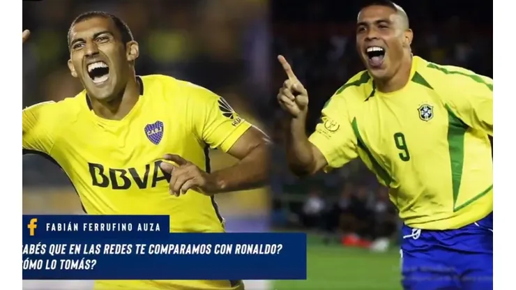 No podemos más: Boca le preguntó a Wanchope por las comparaciones con Ronaldo
