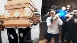 Para morir de risa: Chupete imitó el meme del ataúd