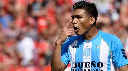 Teófilo Gutiérrez en su paso por Racing Club de Avellaneda.