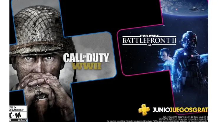 Star Wars: Battlefront II y Call of Duty: WWII son los juegos de PS Plus de junio